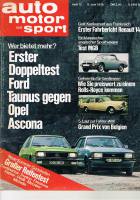 9. Juni 1976 - Auto Motor und Sport Heft 12